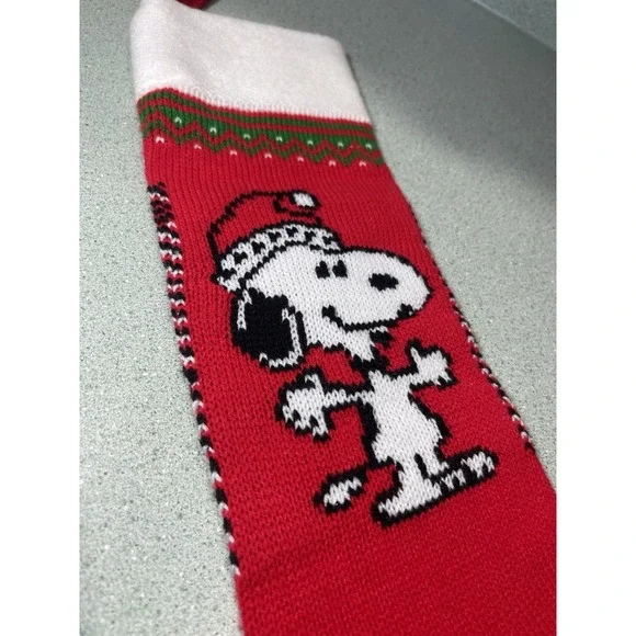 Vintage‎ Ambassador Peanuts SNOOPY Knit Christmas Stocking 1958 50s Taiwan